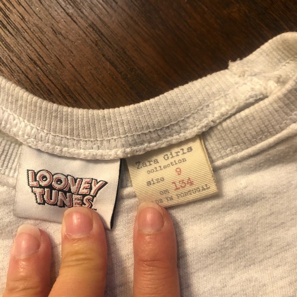 Zara Girls Looney Tunes Sweat shirt - Picture 3 of 4